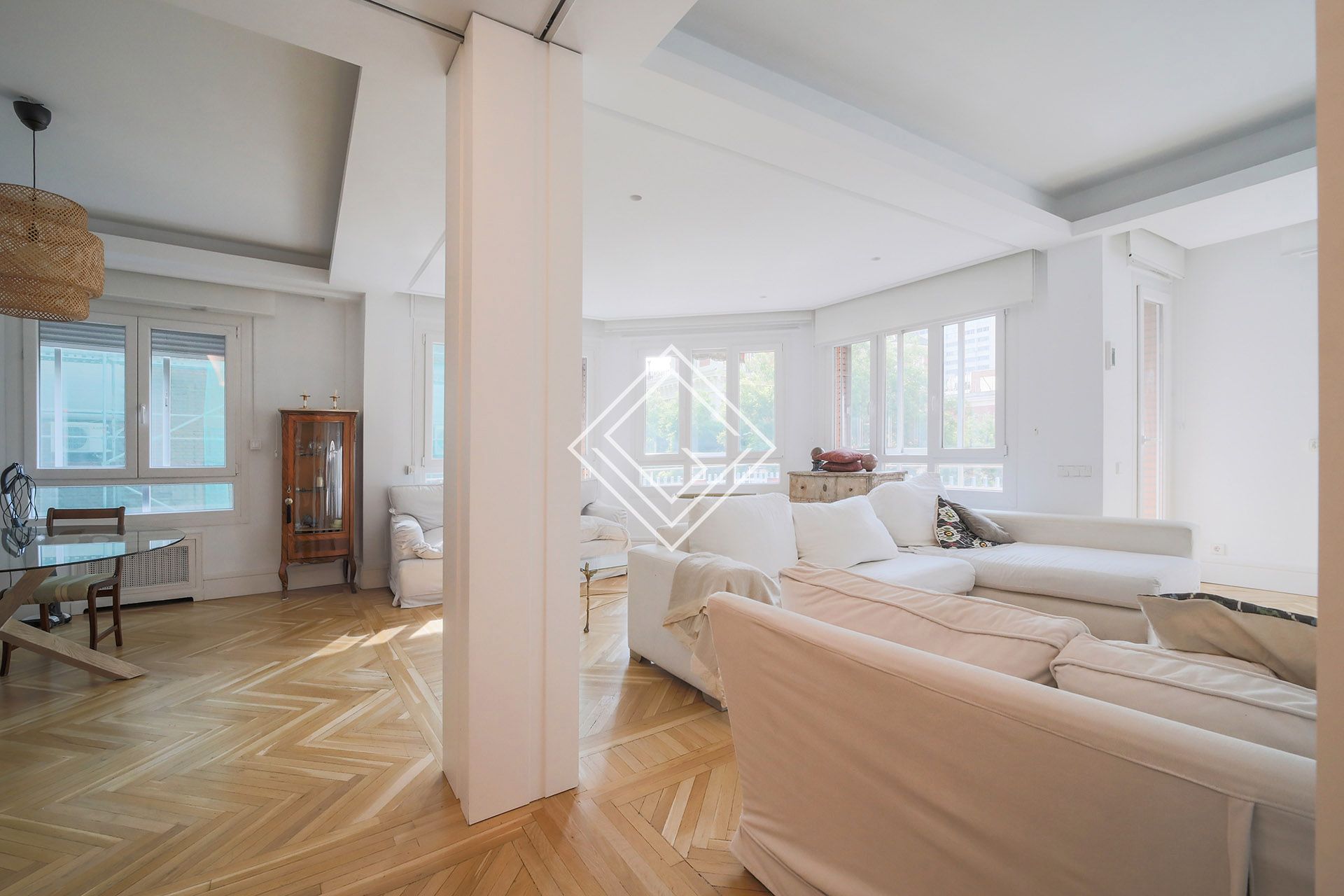 Sala de estar de Piso en venta en  Madrid Capital con Aire acondicionado, Calefacción y Terraza