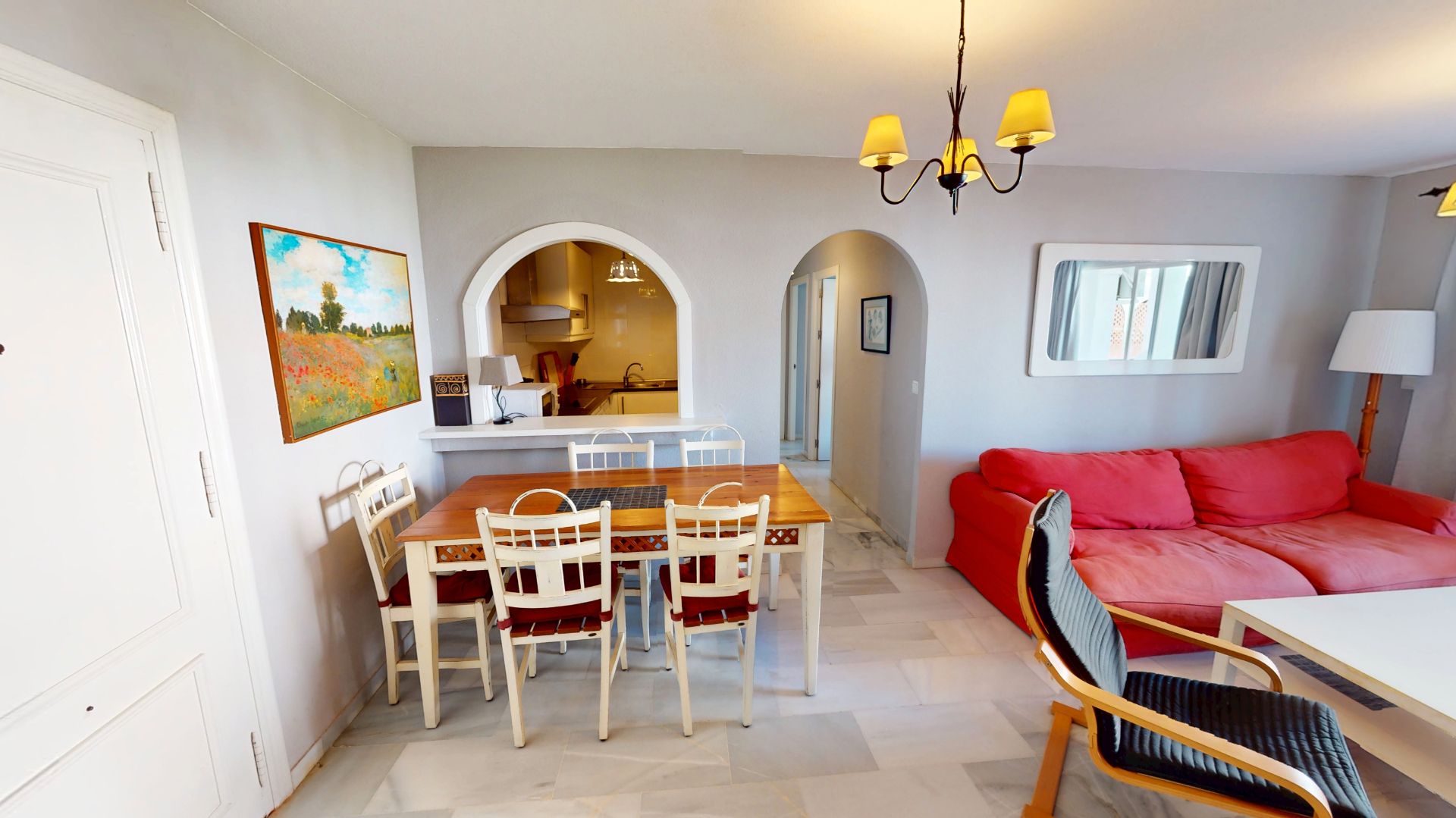 Dining room of Flat for sale in Torrox  with Air Conditioner, Private garden and Balcony