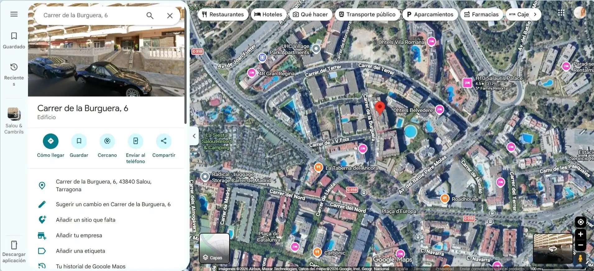 Vista exterior de Local en venda en Plaça Europa - Port Aventura