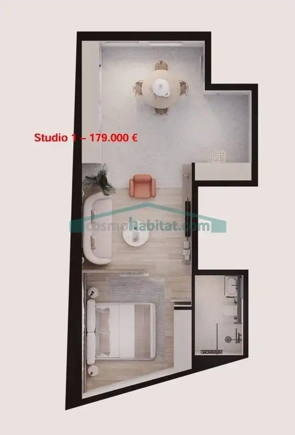Sala de estar de Estudio en venta en Benidorm