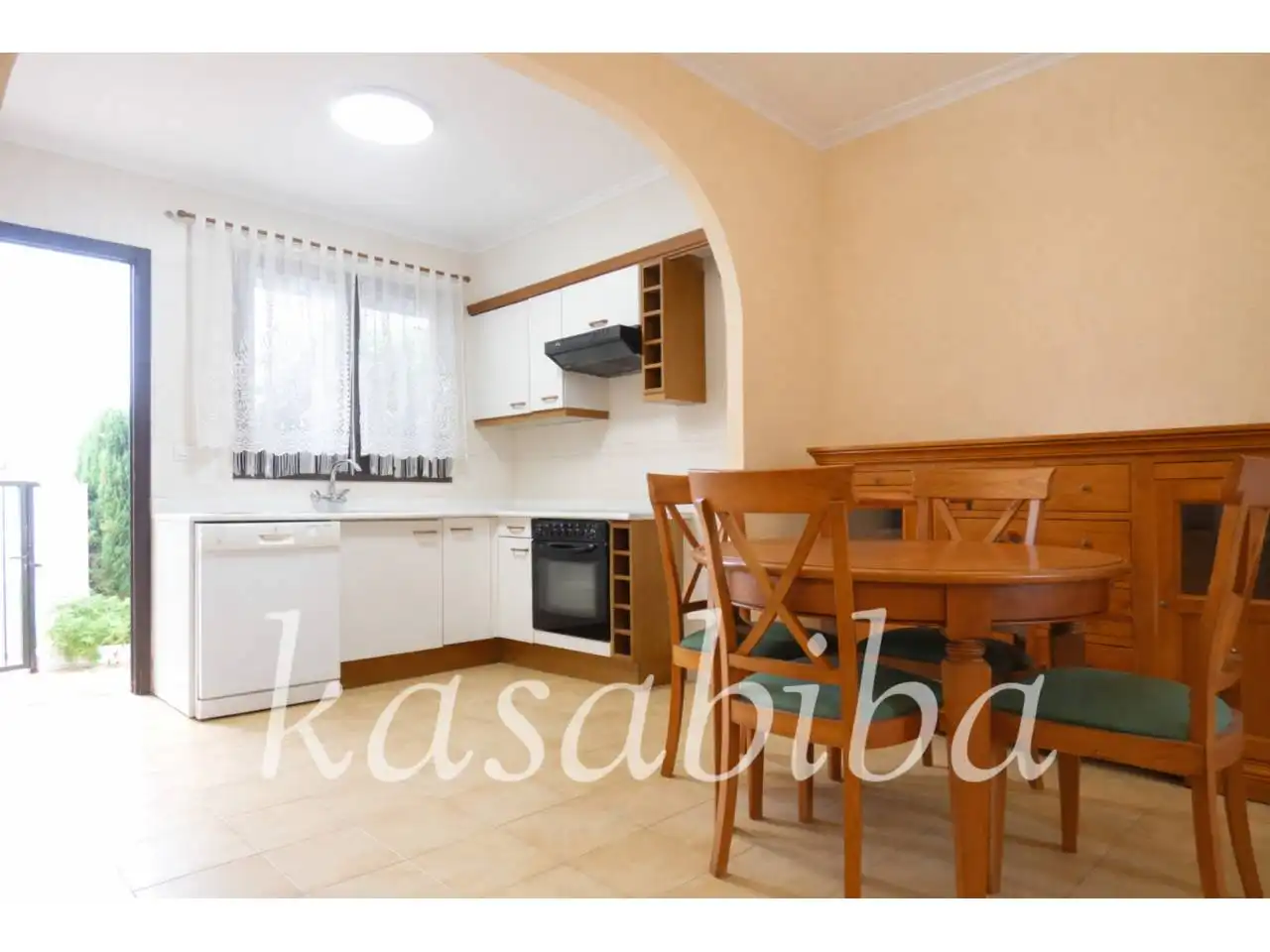 Cocina de Casa adosada en venta en Tavernes de la Valldigna con Terraza y Piscina comunitaria