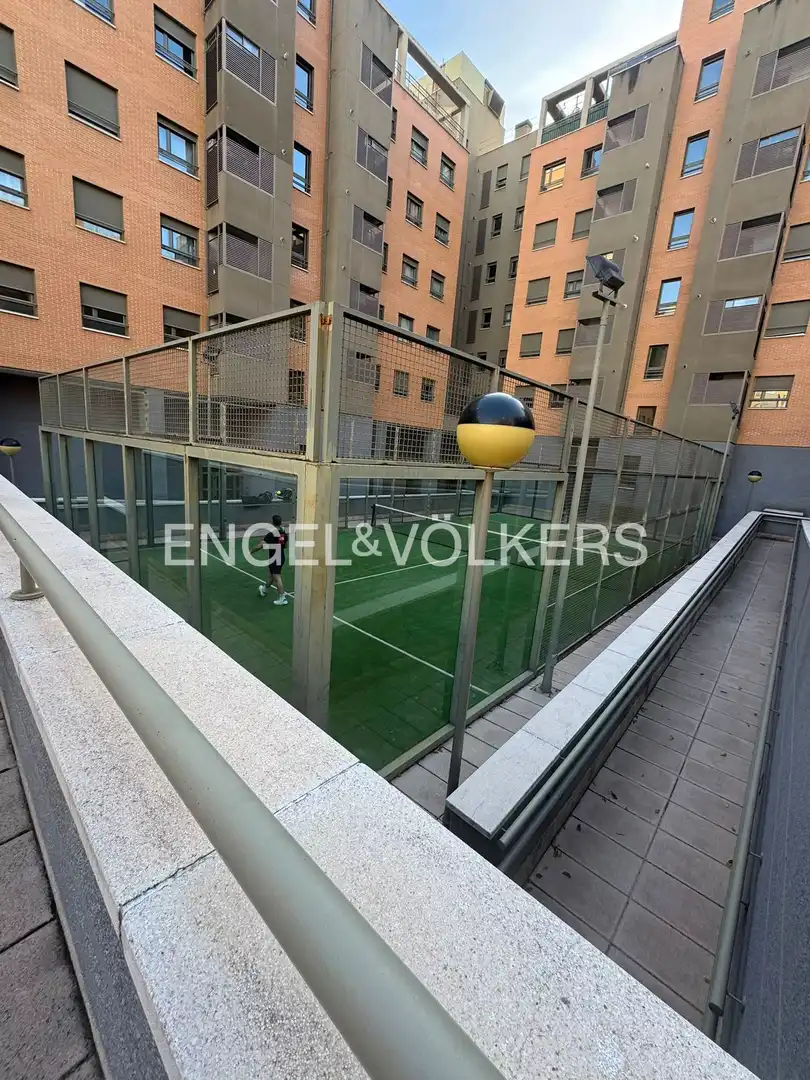 Terrace of Flat for rent in Madrid  with Heating, Parquet flooring and Swimming Pool