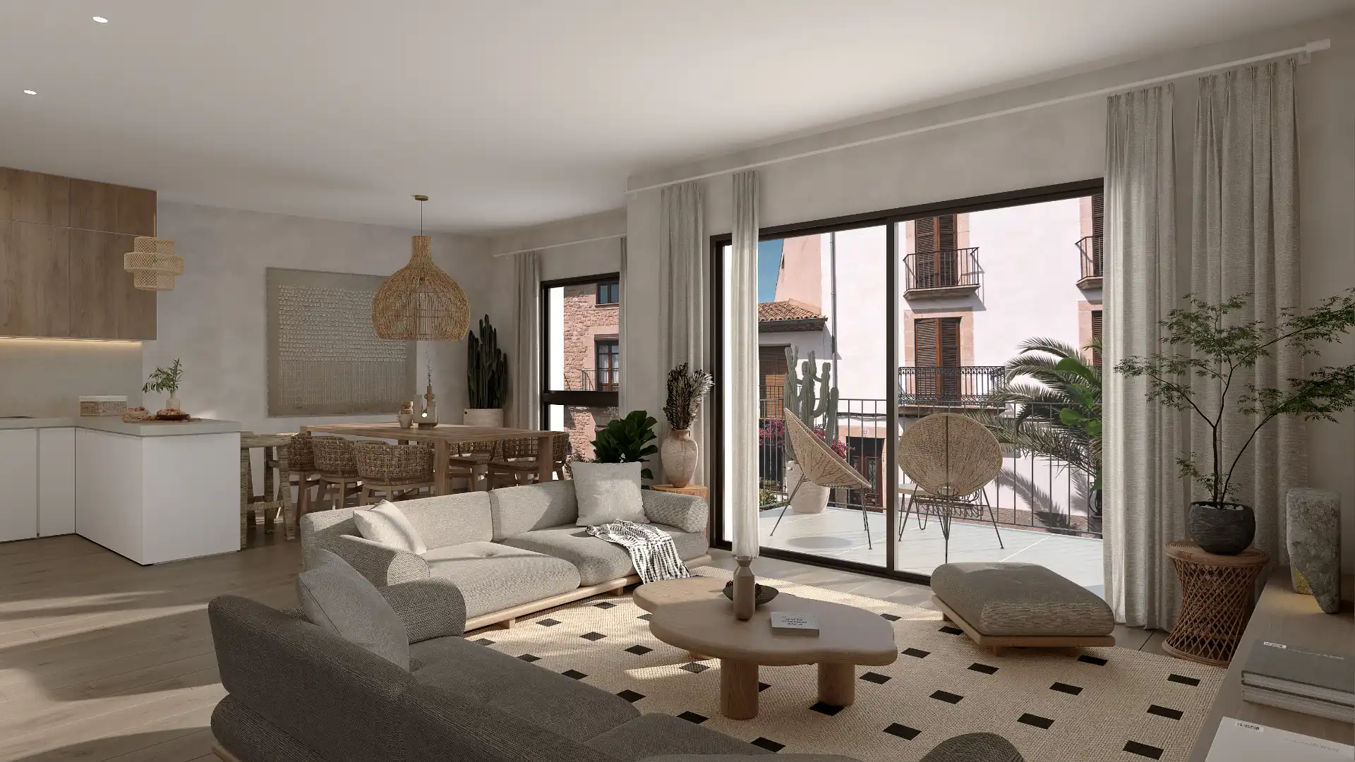 Sala de estar de Piso en venta en Sant Feliu de Guíxols con Aire acondicionado, Calefacción y Terraza