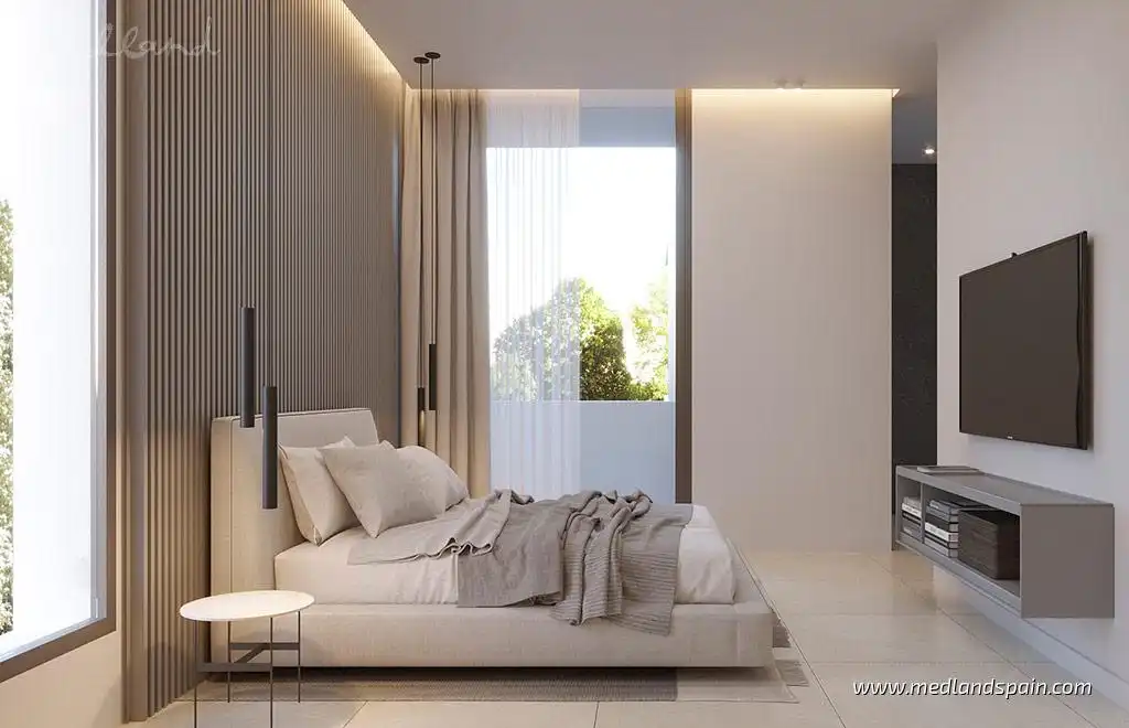 Habitación de Apartamento en venta en La Nucia con Aire acondicionado, Calefacción y Jardín privado