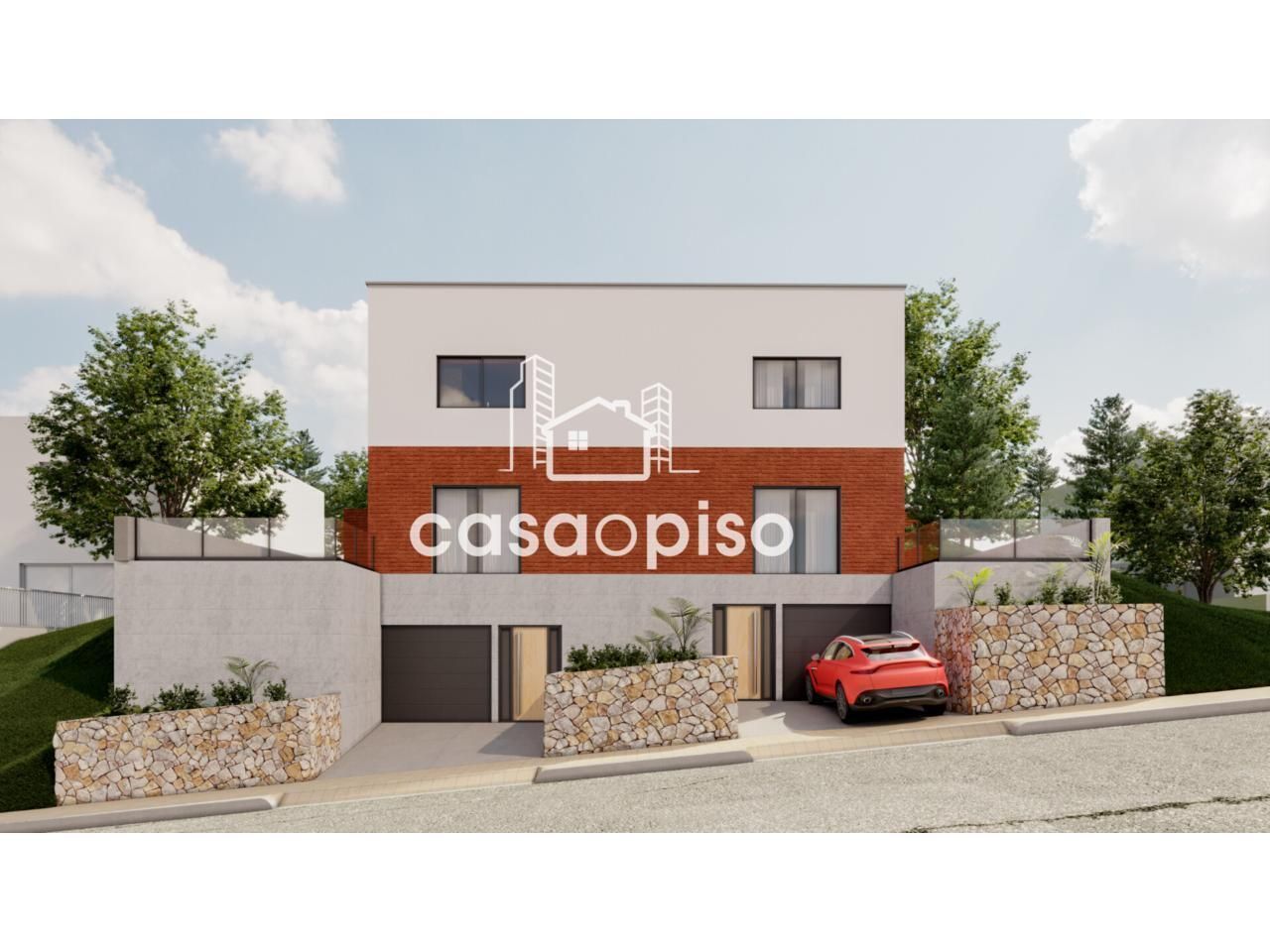 Vista exterior de Casa adosada en venta en Terrassa con Aire acondicionado, Calefacción y Jardín privado