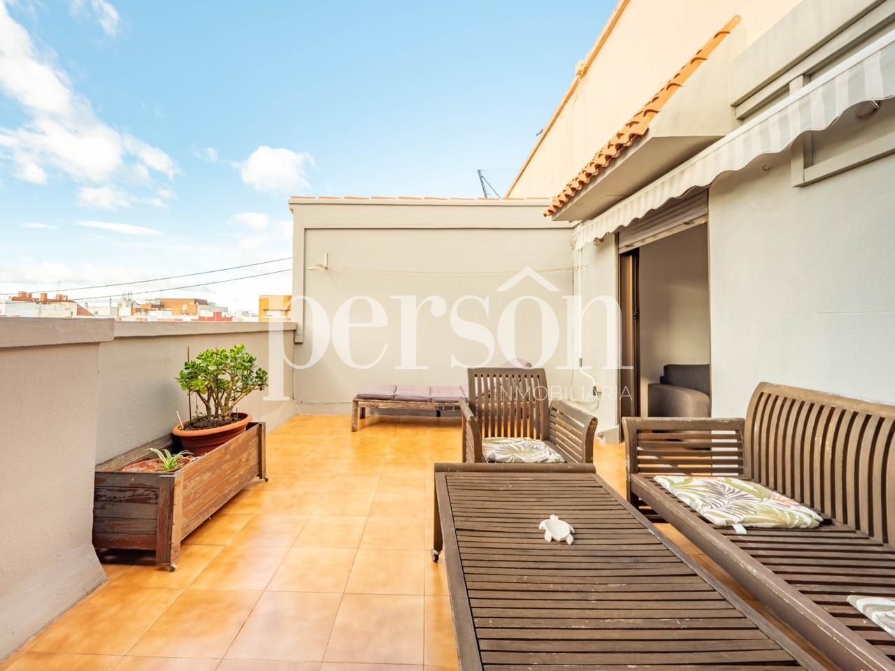 Terrace of Attic for sale in  Valencia Capital  with Air Conditioner, Heating and Parquet flooring