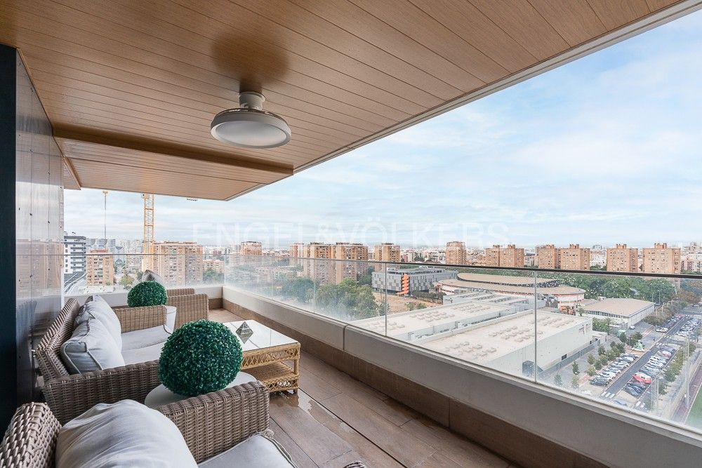 Terrace of Apartment for sale in  Valencia Capital  with Air Conditioner, Heating and Terrace