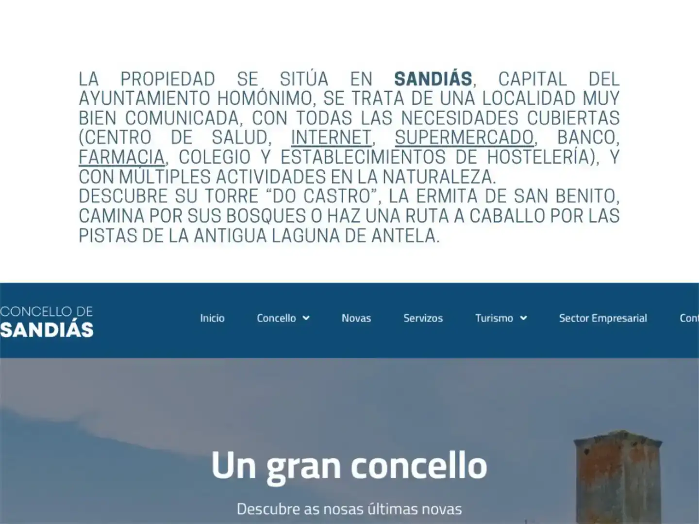 Jardín de Piso en venta en Sandiás con Jardín privado, Trastero y Amueblado