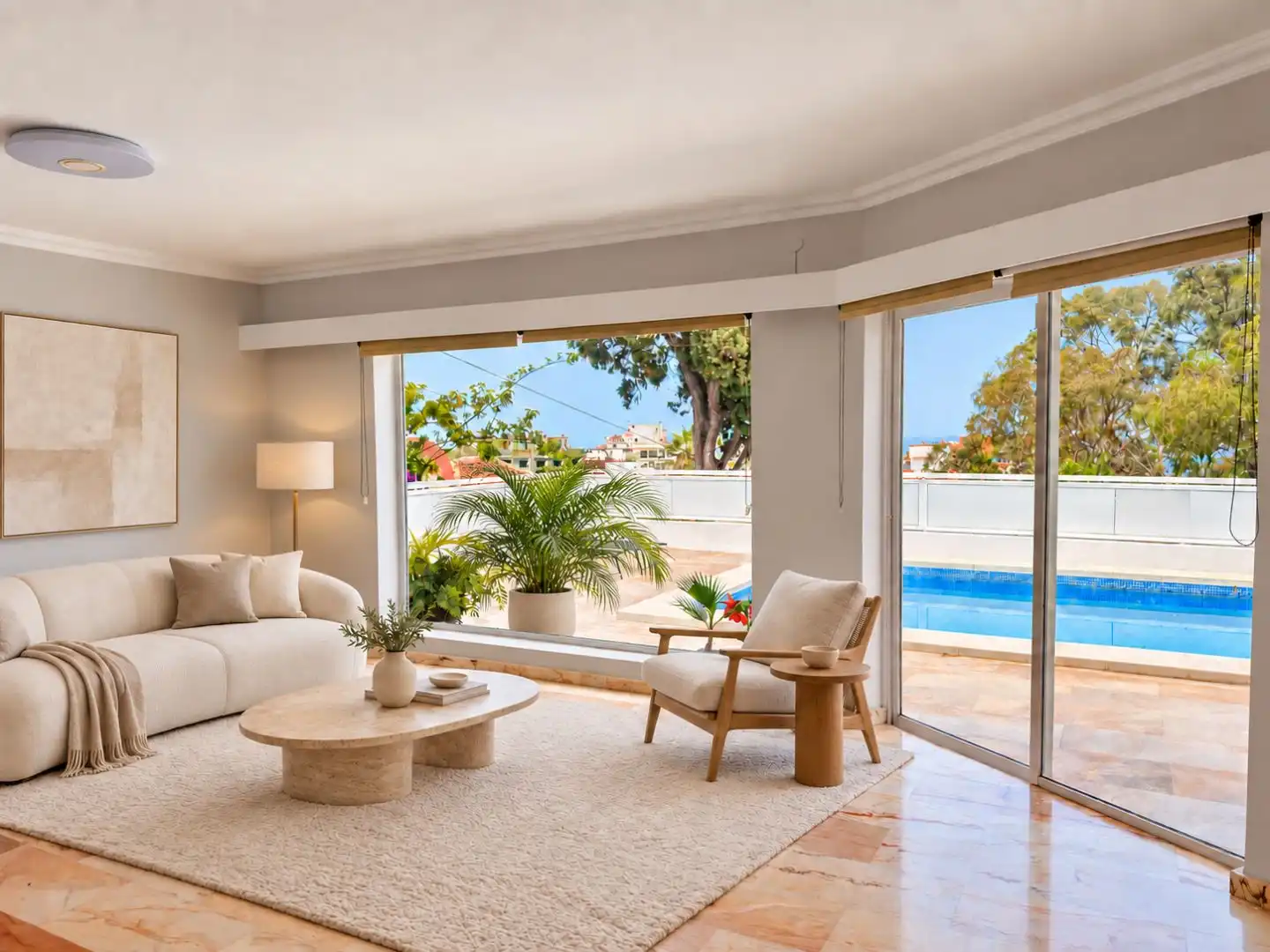 Sala d'estar de Casa o xalet en venda en Puerto de la Cruz amb Terrassa i Piscina