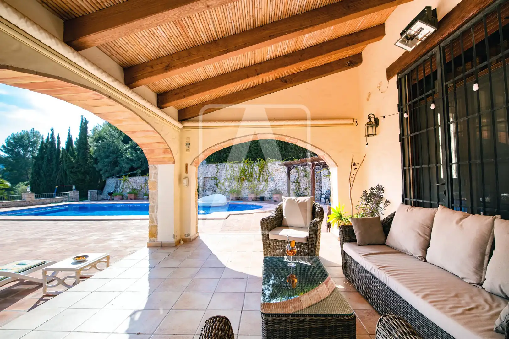 Terraza de Finca rústica en venta en Benissa con Calefacción, Jardín privado y Terraza