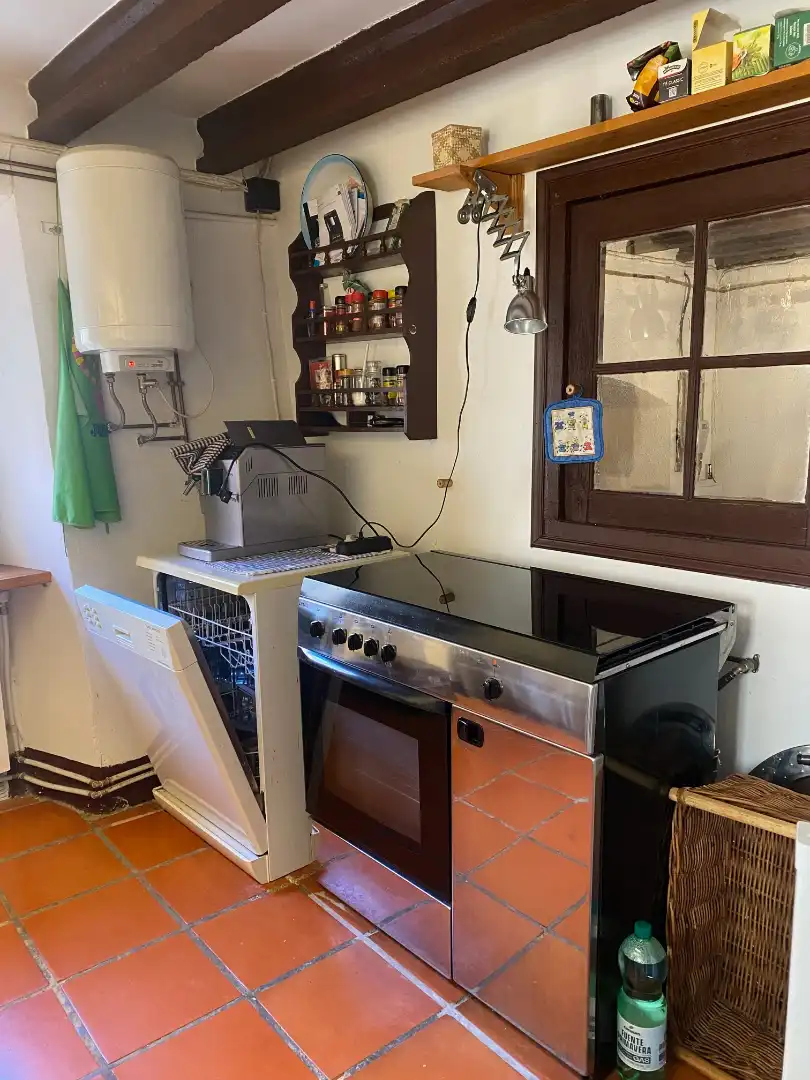 Cocina de Finca rústica en venta en Riudecanyes con Calefacción, Terraza y Amueblado