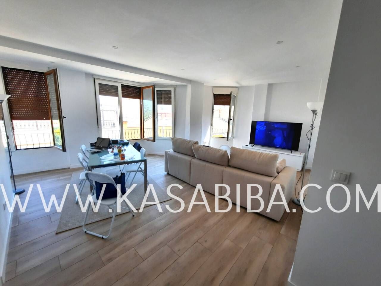 Living room of Flat for sale in Massanassa  with Parquet flooring and Terrace