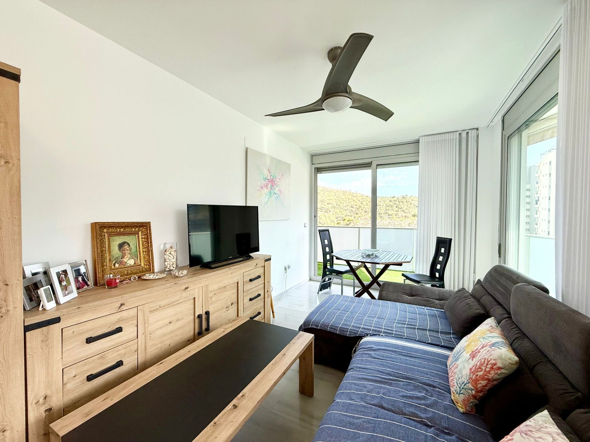 Living room of Apartment for sale in Villajoyosa / La Vila Joiosa  with Air Conditioner, Heating and Terrace