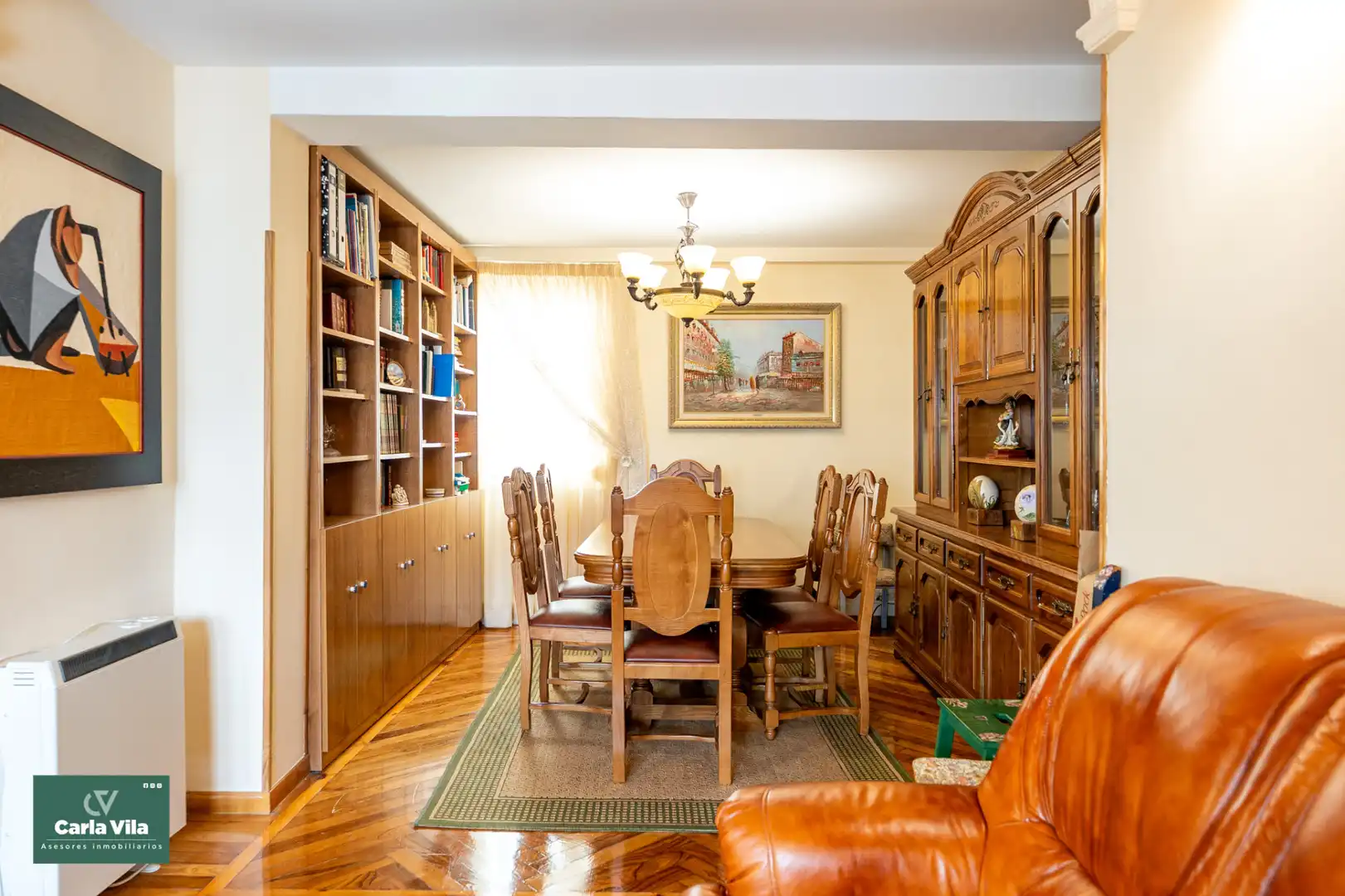 Dining room of Flat for sale in Lugo  with Heating, Parquet flooring and Furnished