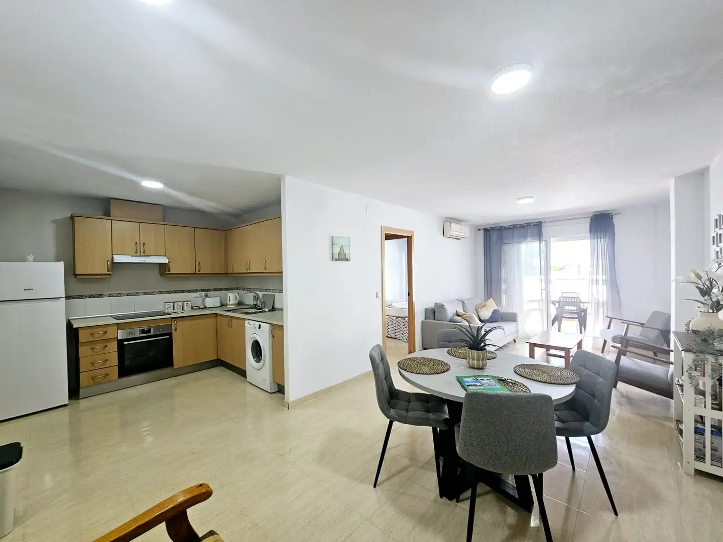 Cocina de Apartamento en venta en Mazarrón con Aire acondicionado, Terraza y Amueblado
