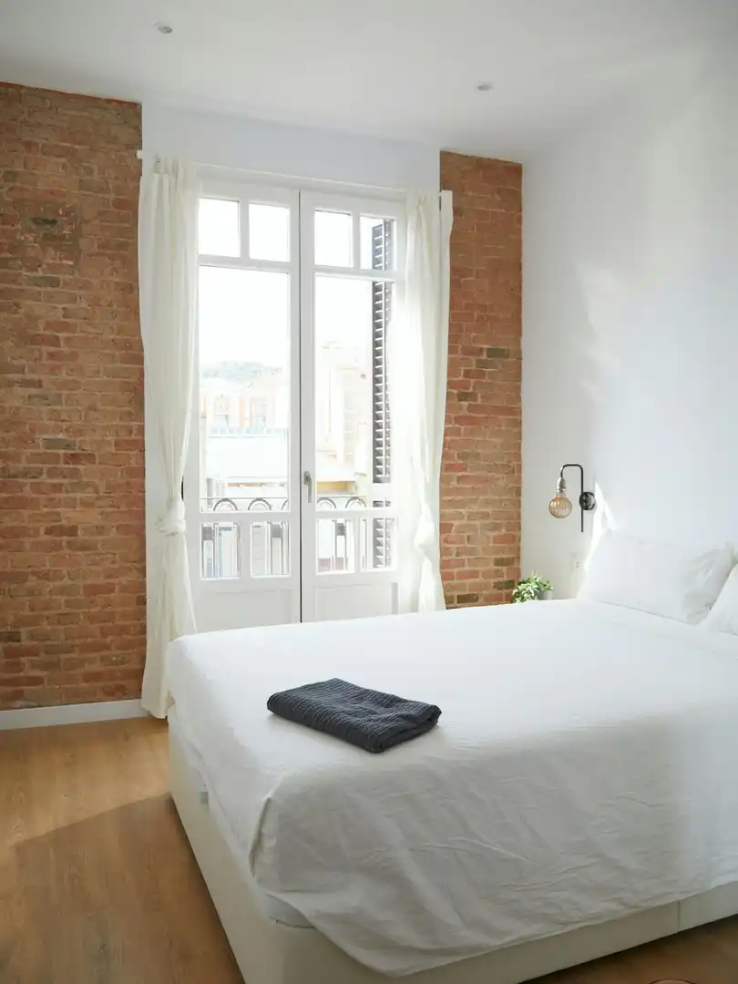 Bedroom of Flat for rent in Barcelona  with Air Conditioner, Heating and Furnished