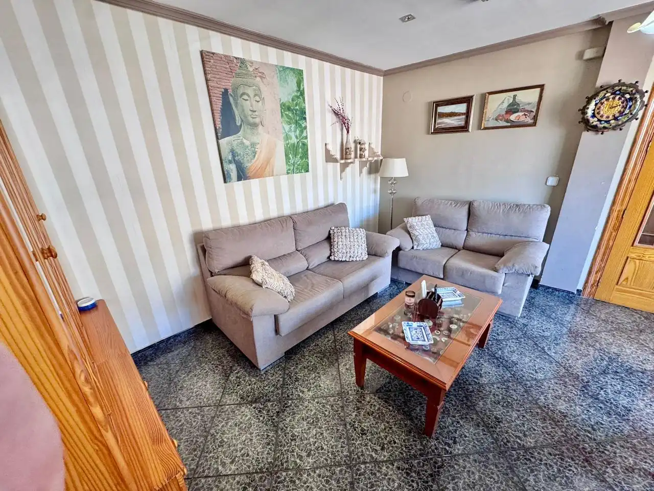 Sala de estar de Apartamento en venta en Cullera con Aire acondicionado, Calefacción y Terraza