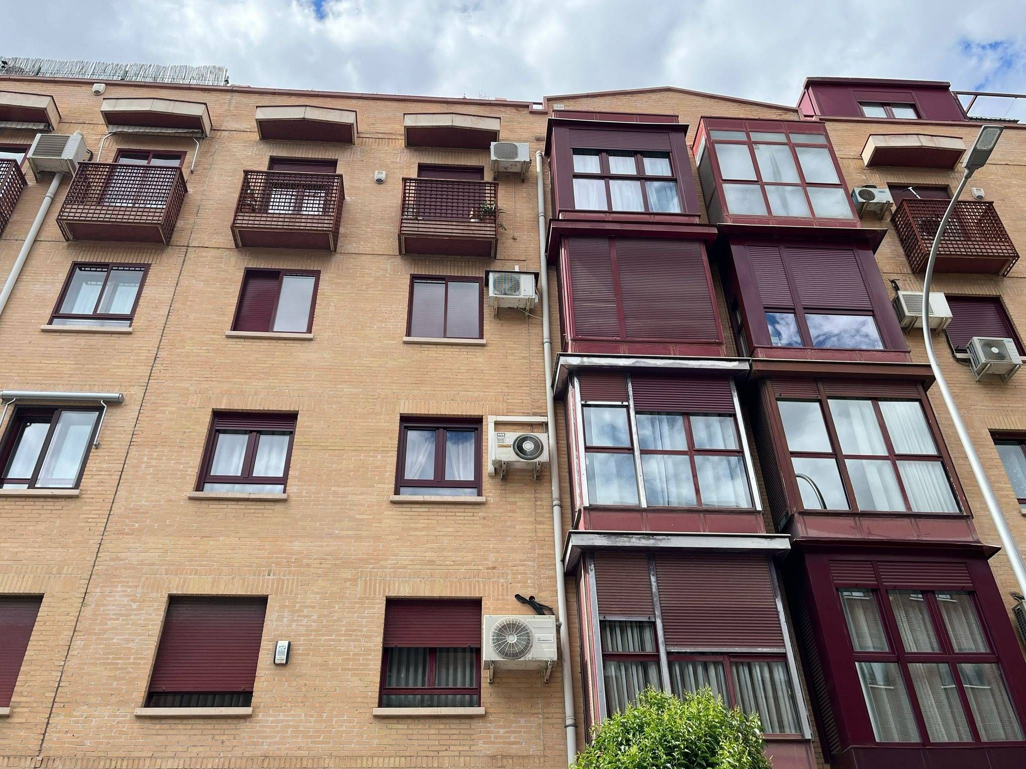 Exterior view of Flat for sale in  Madrid Capital  with Heating, Private garden and Parquet flooring