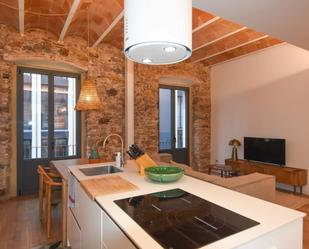 Kitchen of Flat to rent in Girona Capital  with Air Conditioner, Heating and Furnished