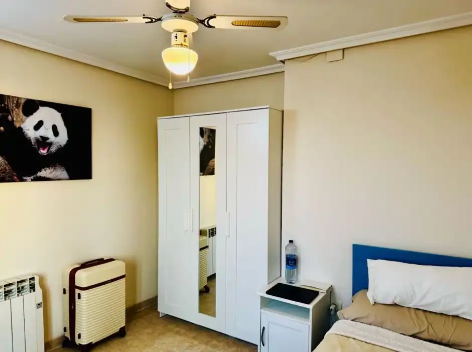 Schlafzimmer von Wohnung zur Miete in Burriana / Borriana mit Möbliert