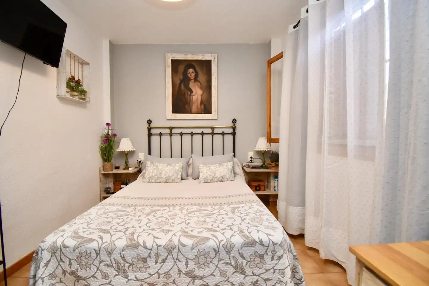 Schlafzimmer von Erdgeschoss zum Verkauf in Santa Pola mit Klimaanlage, Terrasse und Möbliert