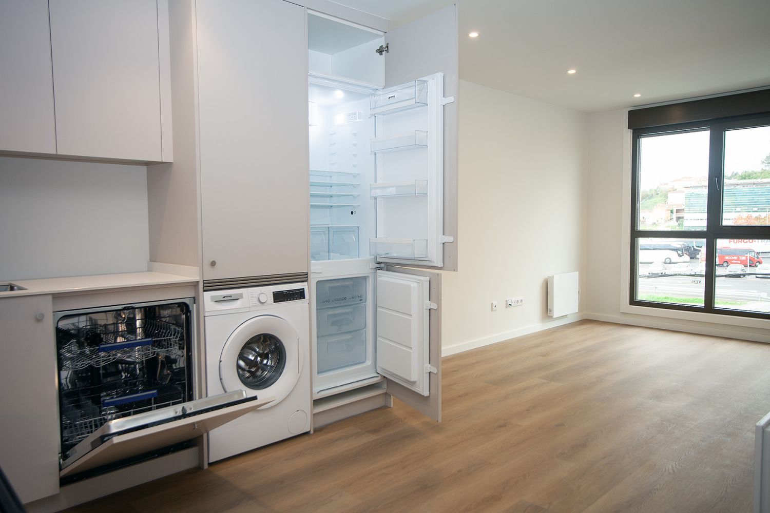 Kitchen of Apartment for sale in Santiago de Compostela   with Heating and Storage room