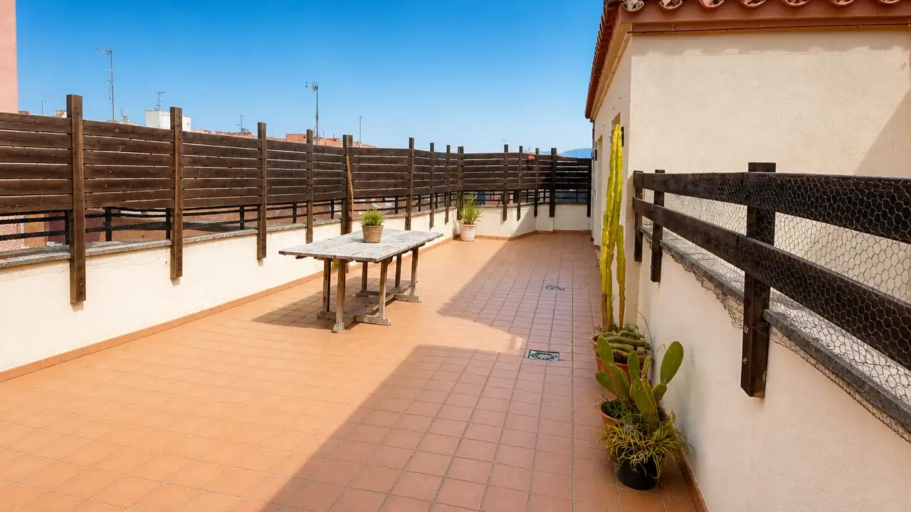 Terrace of Attic for sale in Figueres  with Heating, Terrace and Balcony