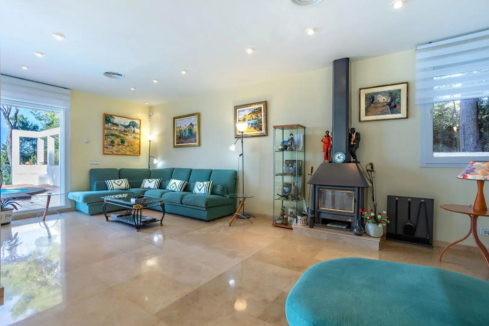 Sala d'estar de Casa o xalet en venda en Llucmajor amb Aire condicionat, Calefacció i Jardí privat