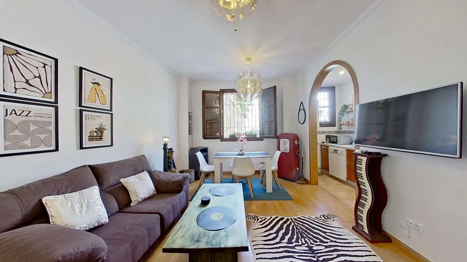 Wohnzimmer von Wohnung zur Miete in Granada mit Klimaanlage, Heizung und Möbliert