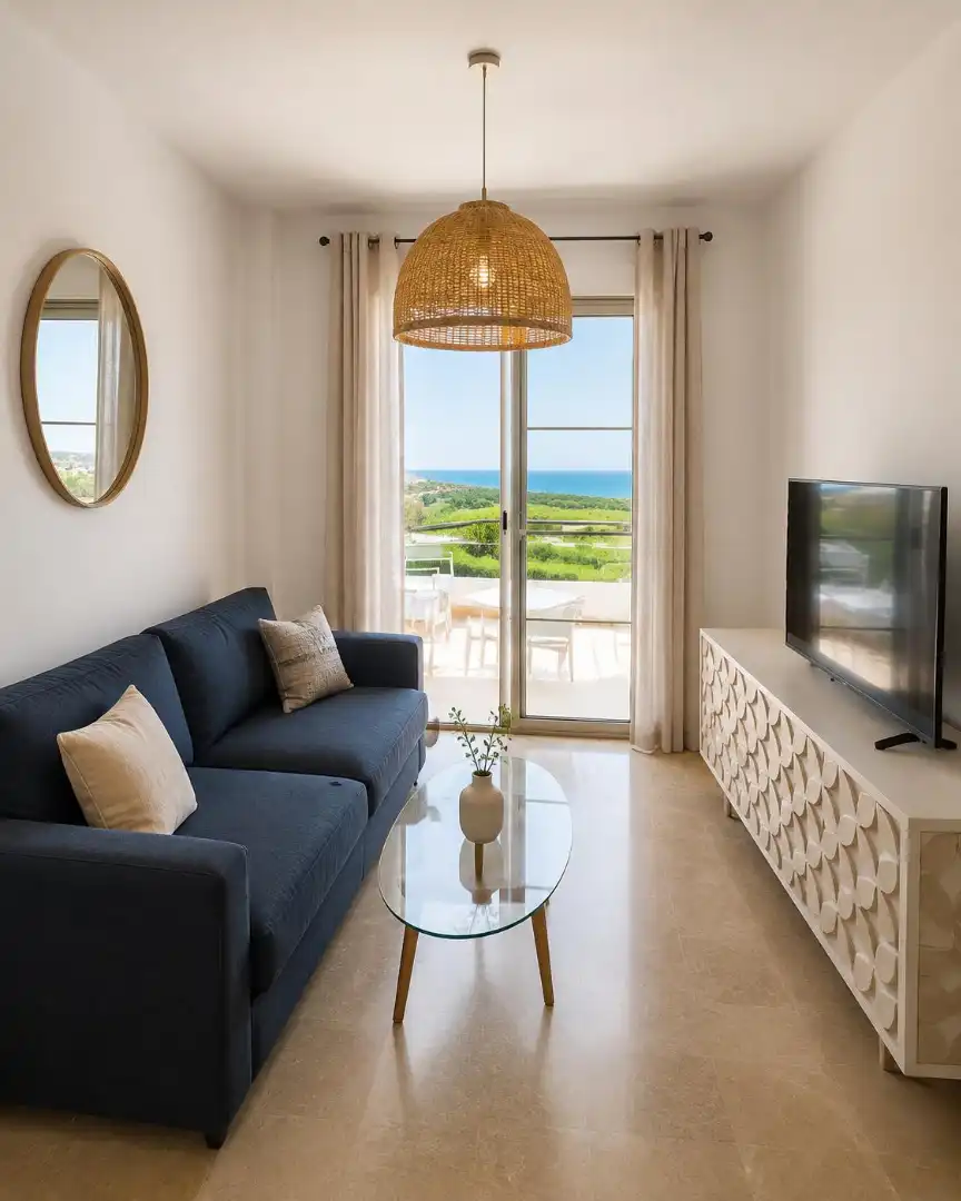 Sala de estar de Piso en venta en Manilva con Aire acondicionado, Calefacción y Terraza