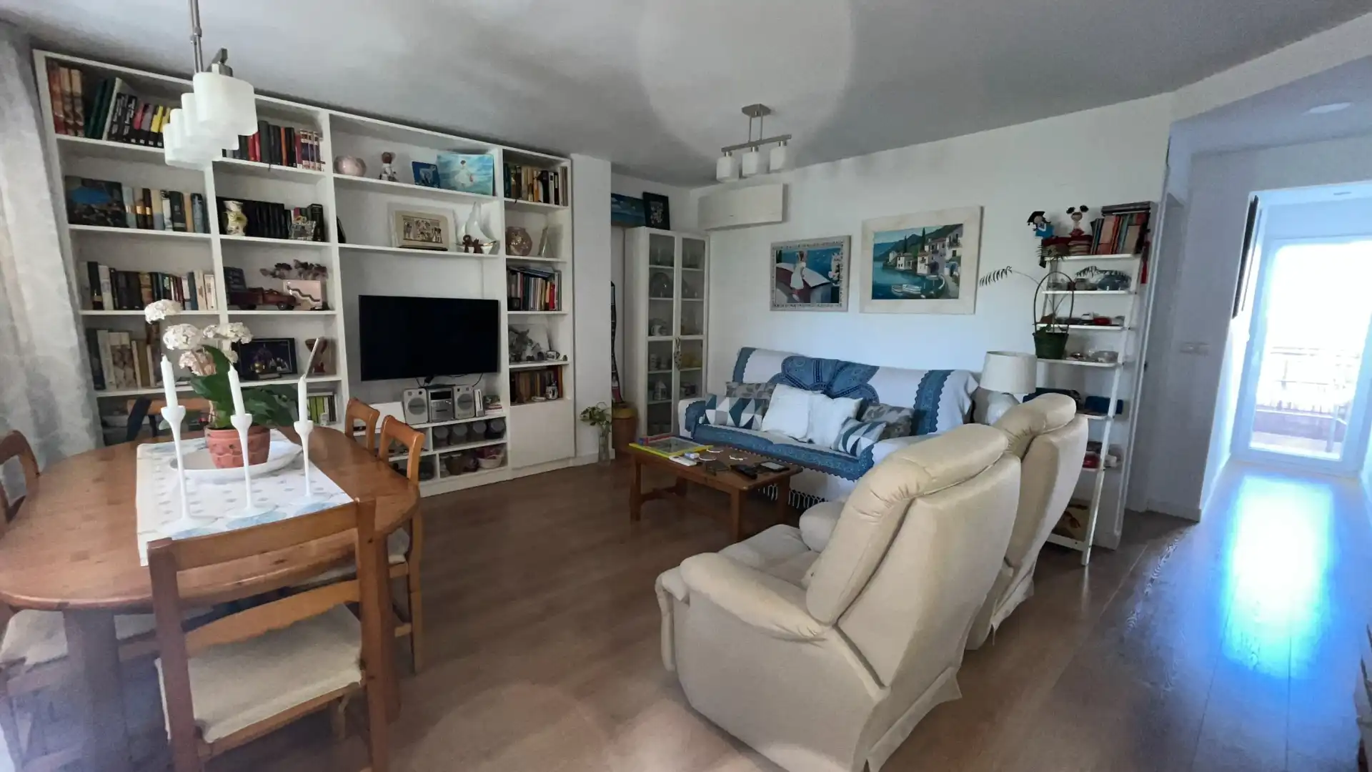Living room of Ground floor for sale in Rincón de la Victoria  with Air Conditioner, Heating and Terrace