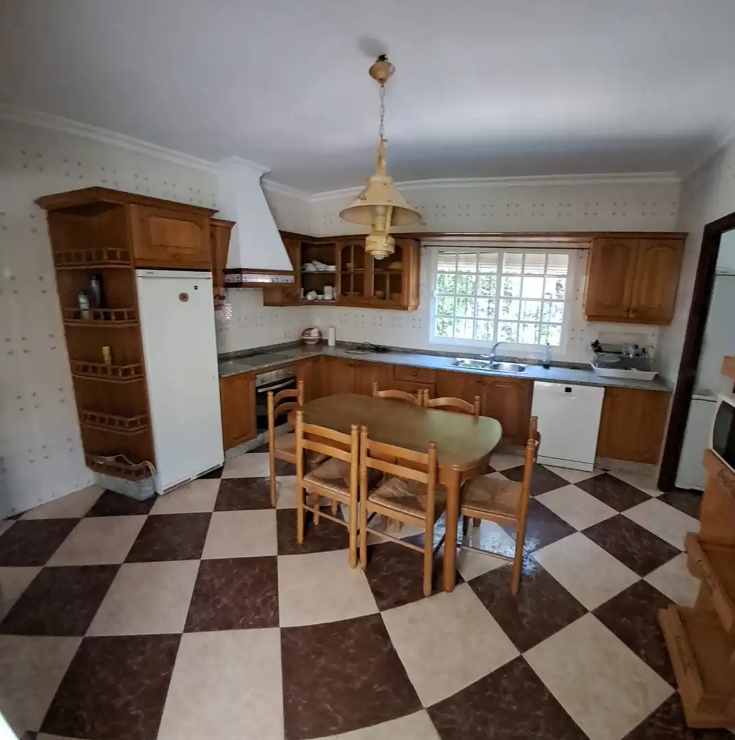 Cocina de Casa o chalet en venta en Palomares del Río con Aire acondicionado, Jardín privado y Terraza