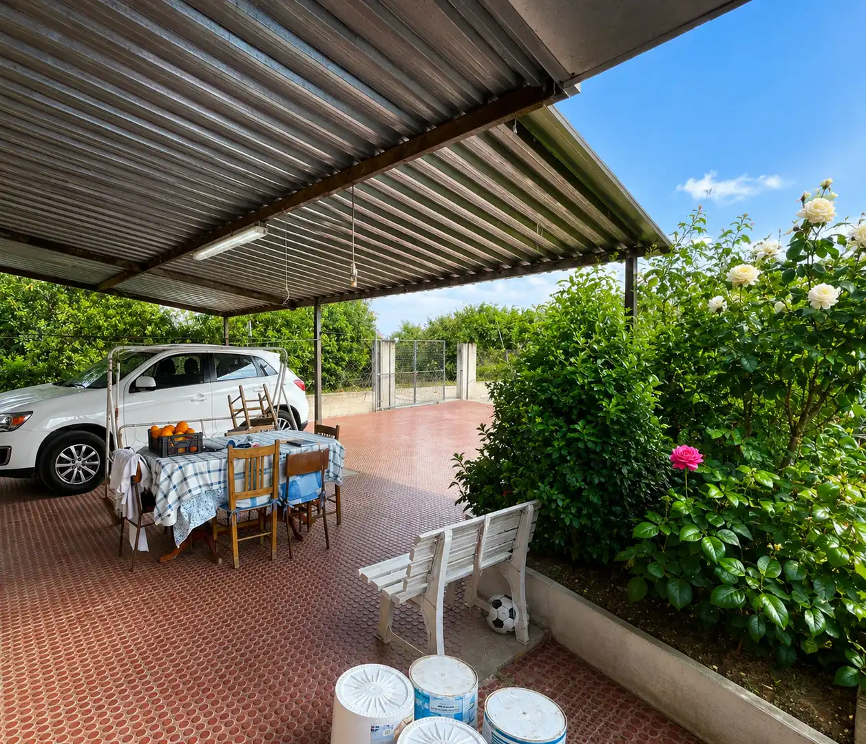 Terraza de Finca rústica en venta en Murcia con Jardín privado, Trastero y Piscina