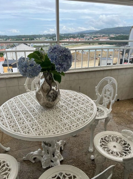 Terrace of Flat for sale in Sanxenxo  with Heating, Terrace and Furnished