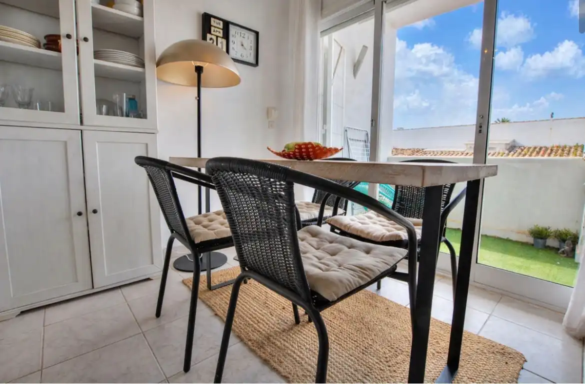 Terrasse von Wohnung zum Verkauf in Mijas mit Klimaanlage, Terrasse und Möbliert