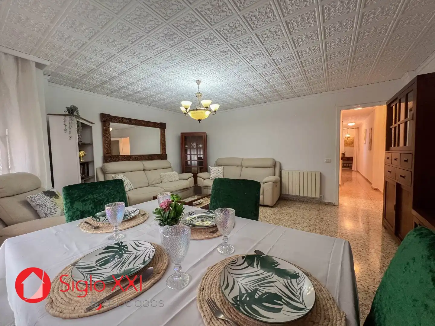 Dining room of Flat for sale in Almazora / Almassora  with Furnished