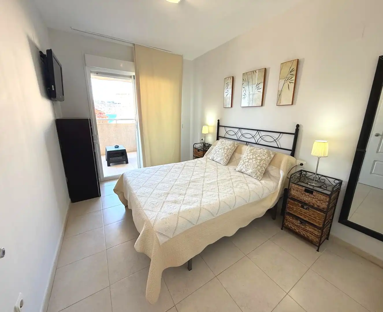 Bedroom of Apartments for sale in Calpe / Calp  with Air Conditioner, Heating and Private garden