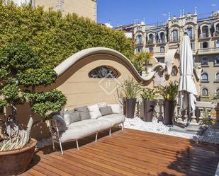 Terrace of Attic for sale in  Barcelona Capital  with Air Conditioner, Private garden and Parquet flooring