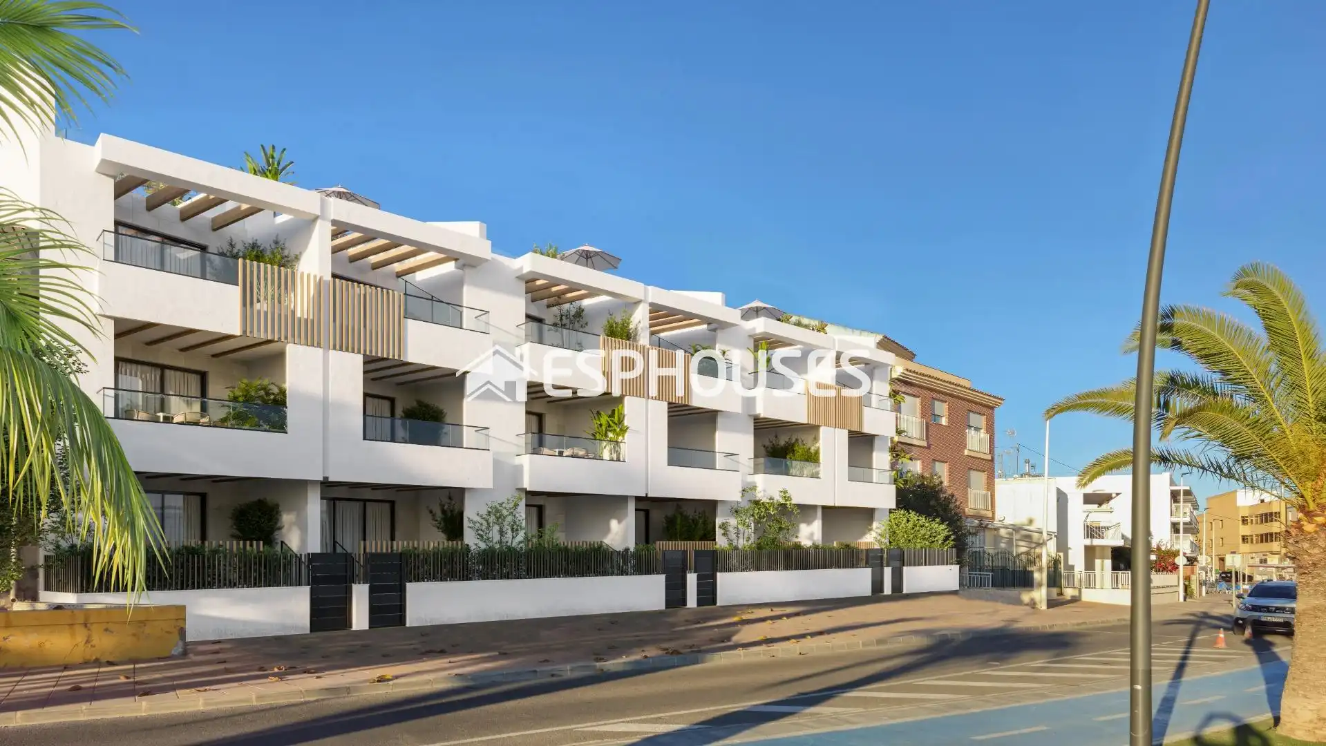 Vista exterior de Planta baixa en venda en San Pedro del Pinatar amb Aire condicionat, Terrassa i Traster
