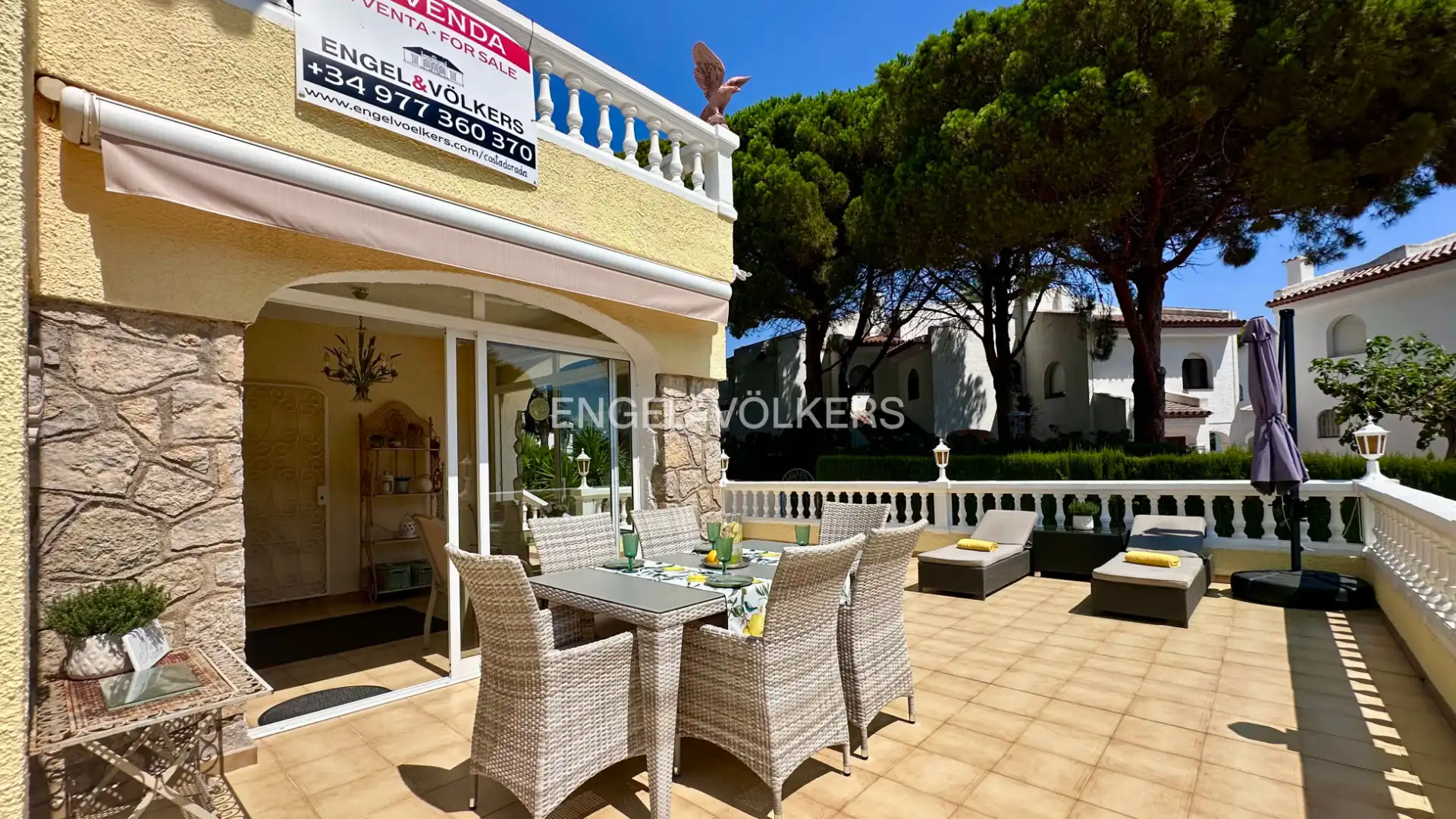 Terraza de Casa o chalet en venta en Mont-roig del Camp con Aire acondicionado, Calefacción y Jardín privado