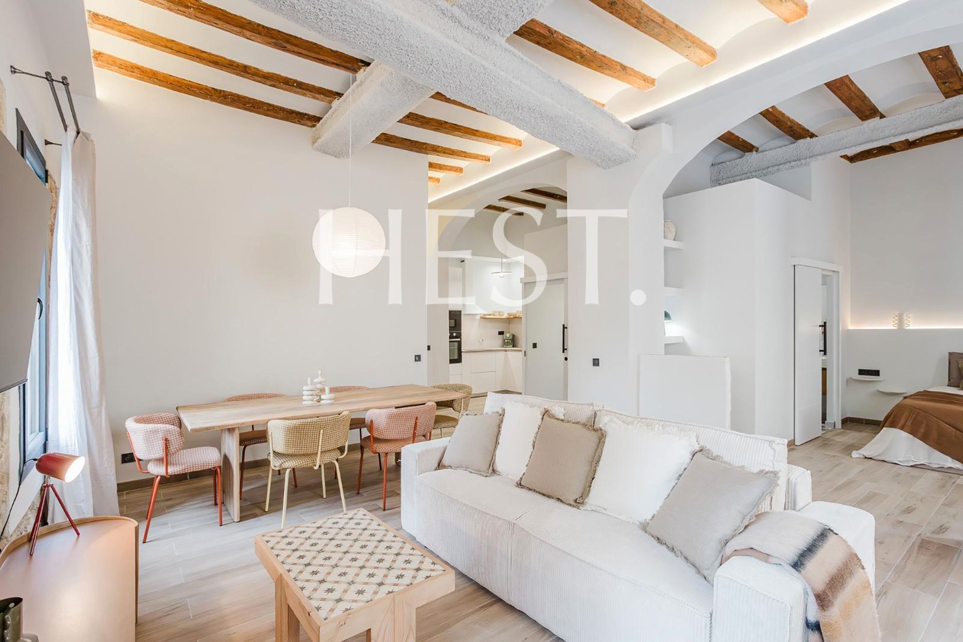 Sala d'estar de Pis en venda en  Barcelona Capital amb Aire condicionat, Calefacció i Parquet