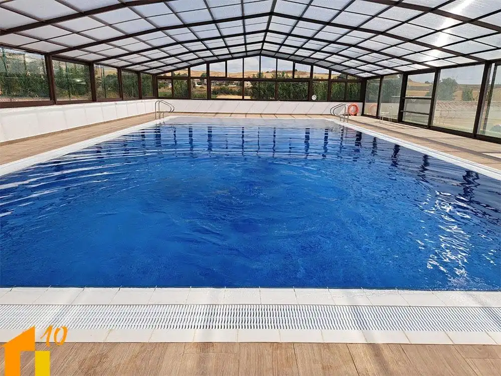 Swimming pool of Houses for sale in Villaldemiro  with Heating, Storage room and Furnished