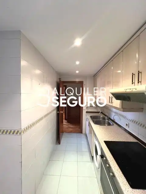 Kitchen of Flat for rent in Madrid  with Heating, Terrace and Furnished