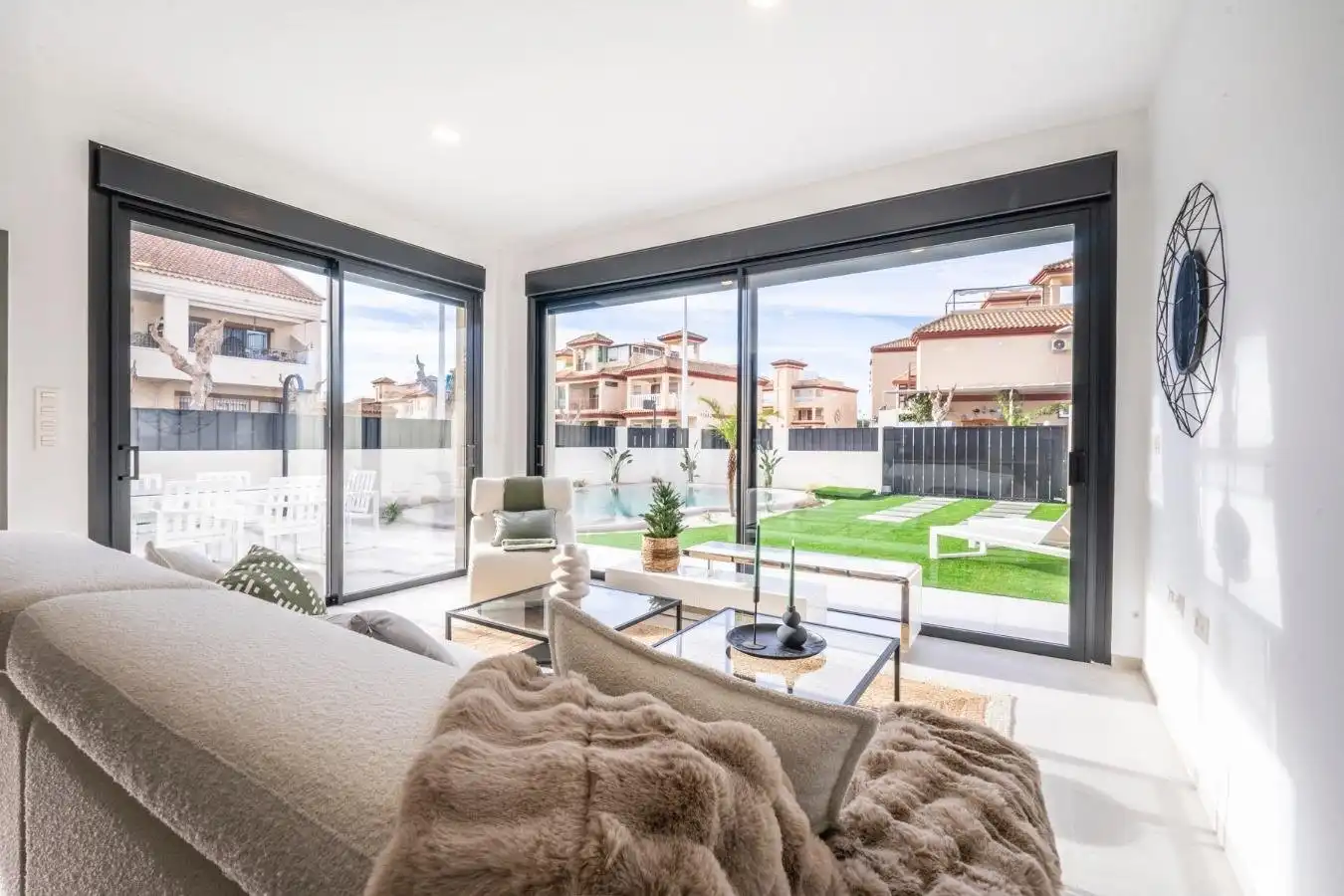 Sala de estar de Casa o chalet en venta en Torre-Pacheco con Aire acondicionado, Jardín privado y Terraza