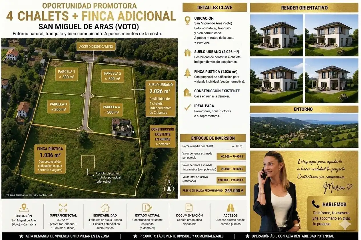 Terreny industrial en venda en Voto, Cantabria