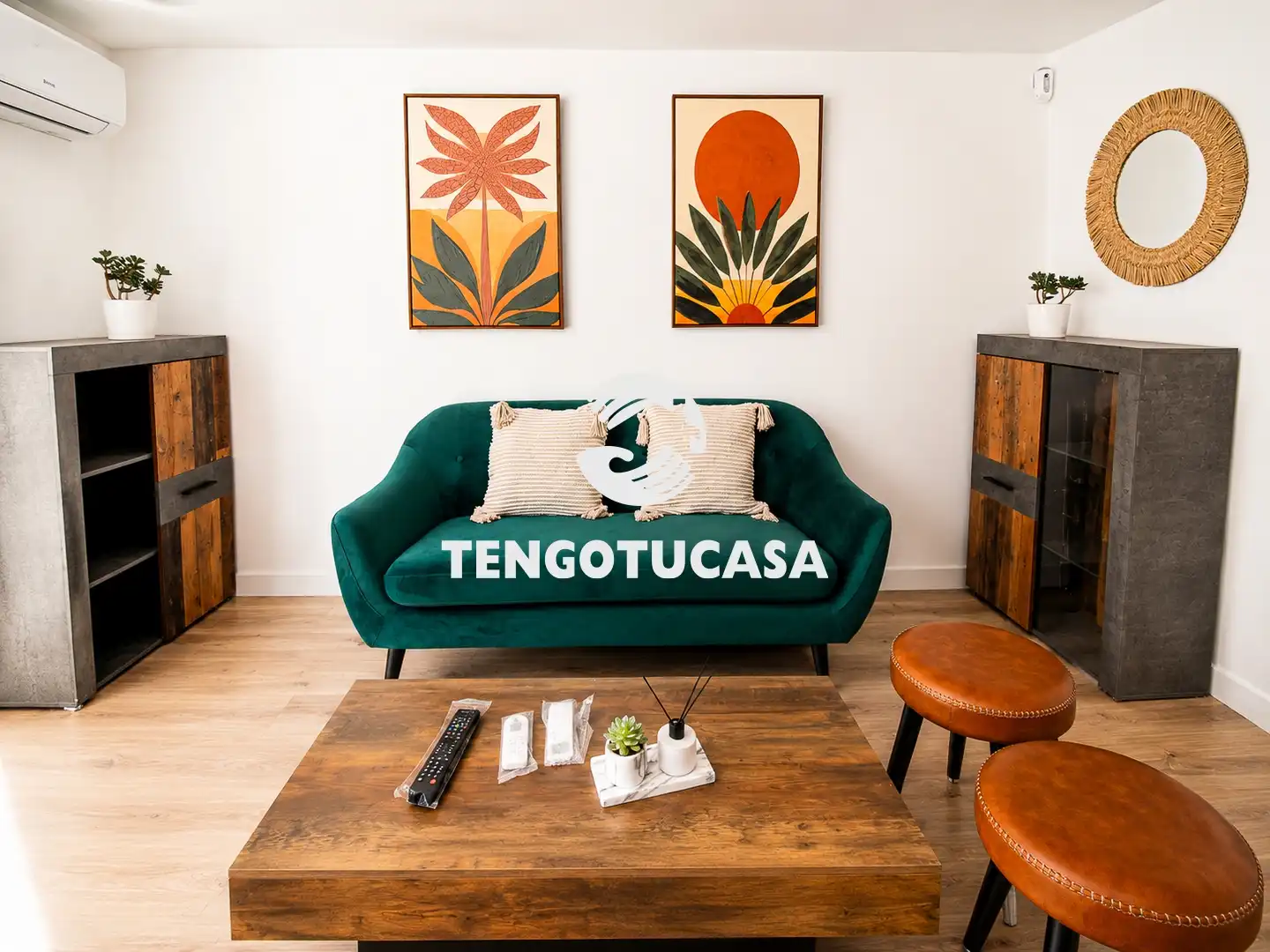 Living room of Flat for sale in Madrid  with Air Conditioner, Furnished and Oven