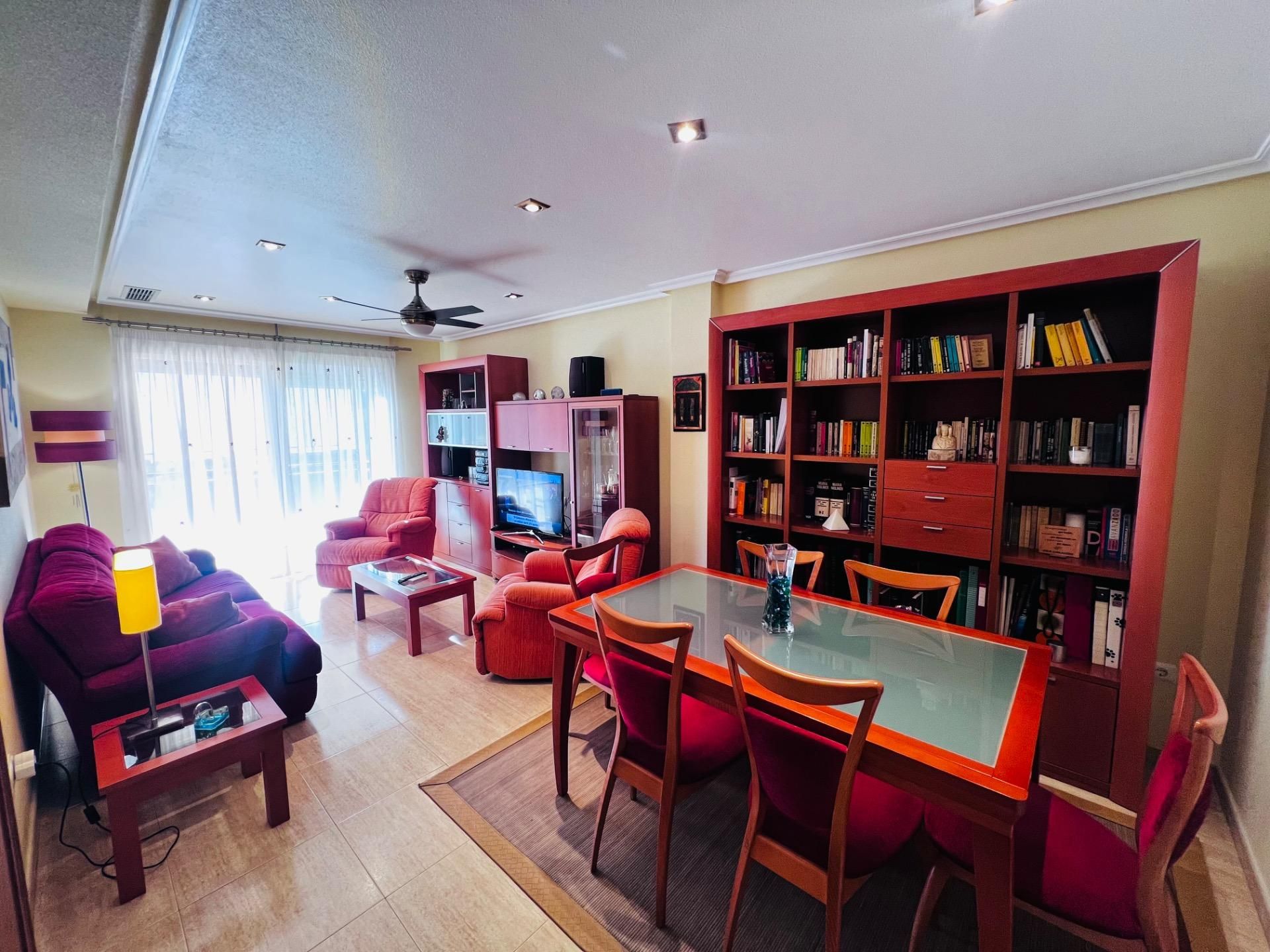 Living room of Flat for sale in Elche / Elx  with Air Conditioner, Terrace and Storage room