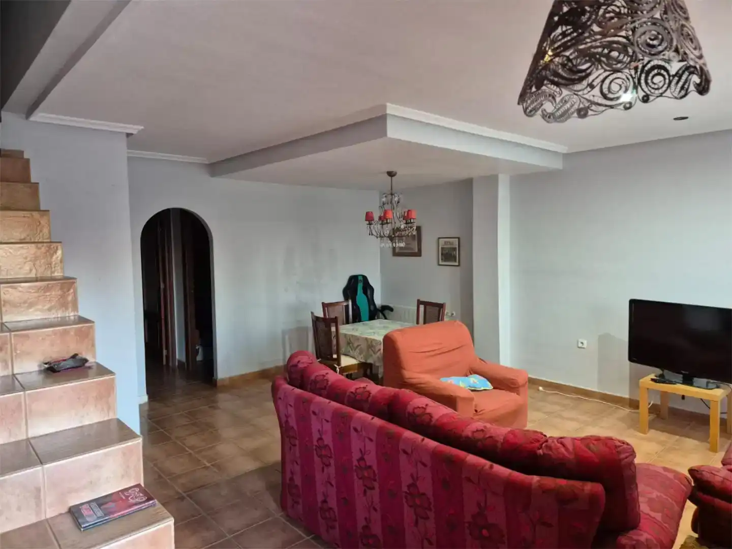 Sala de estar de Dúplex en venta en Alguazas con Aire acondicionado, Trastero y Amueblado