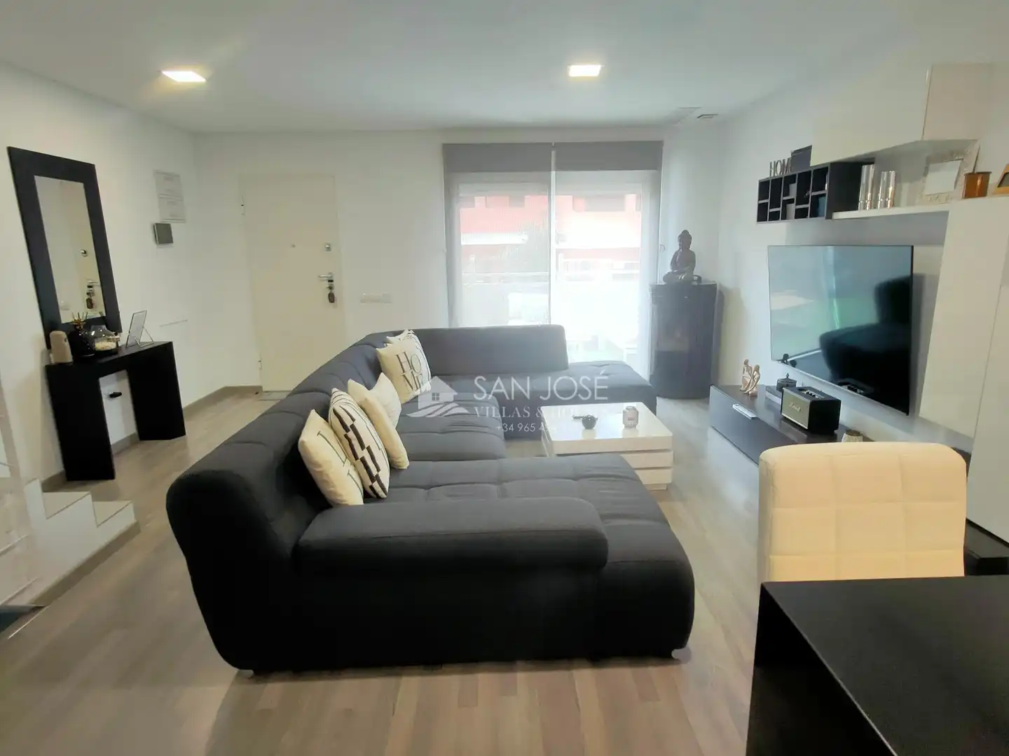 Sala d'estar de Casa o xalet en venda en Aspe amb Jardí privat, Terrassa i Traster