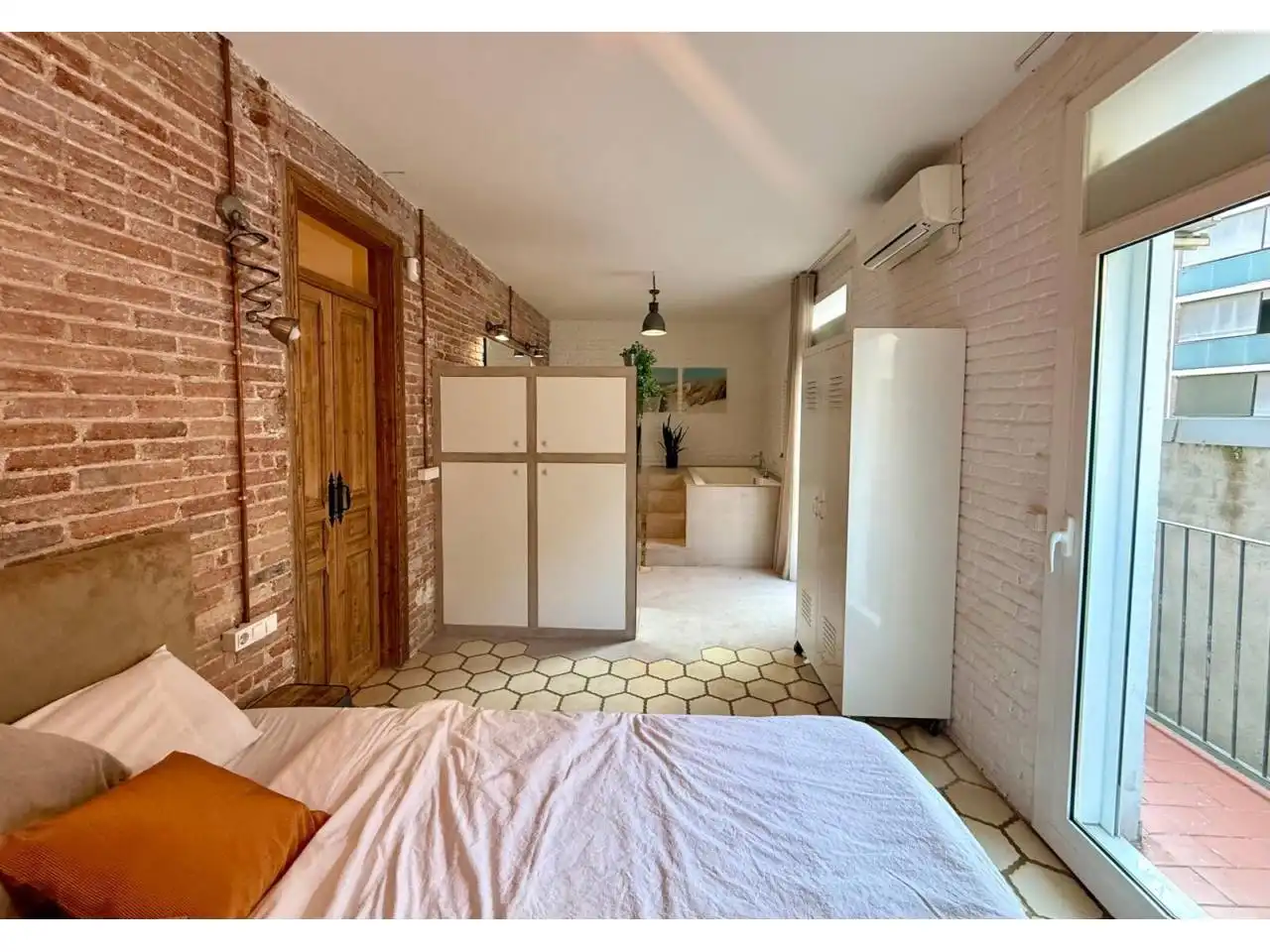 Habitación de Piso de alquiler en Barcelona con Aire acondicionado, Amueblado y Balcón